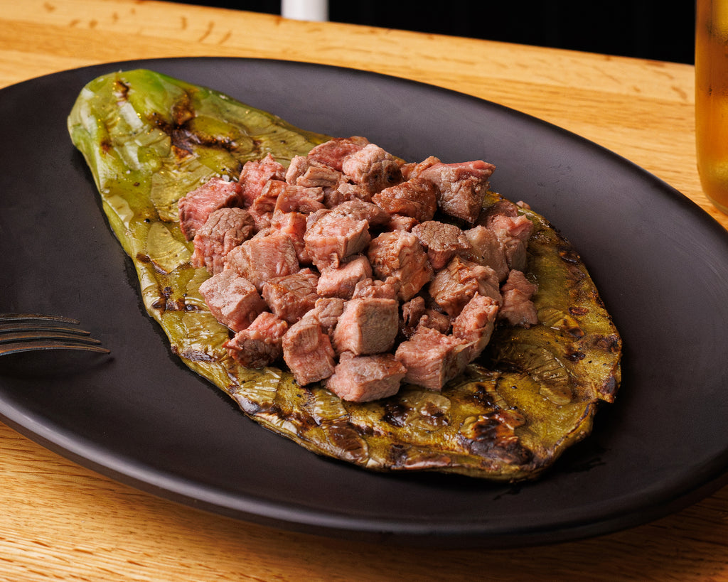 Taco en Penca de Nopal Asado